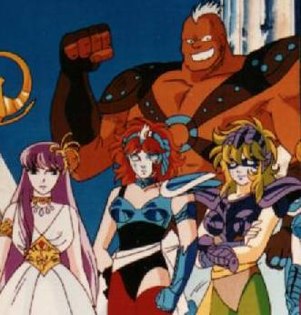 7�) de gauche � droite : Saori, Marine, Cassios, Shina